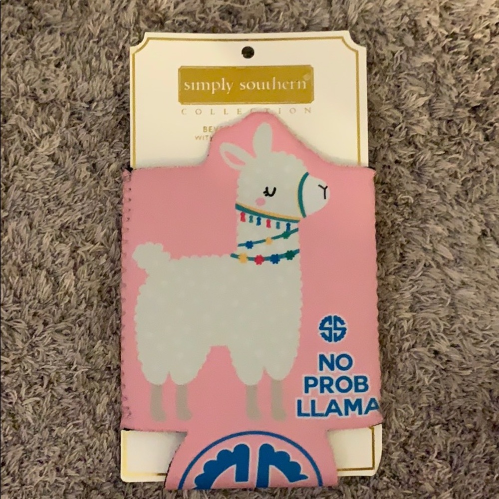 Simply Southern llama Koozie